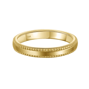 14K Gold Plain Band (stackable)