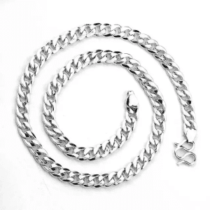 925 Sterling Silver HipHop Wide Chain Fashion Necklace jewelry for me