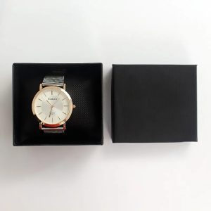 Gift Watch Box, Black Box Paper & Sponge Pillow Accessories