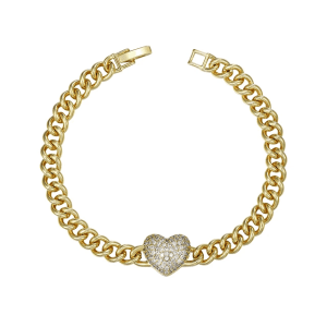 Heart symbol 14k Gold Plated bracelet