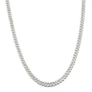 Prong Chain Iced Out Zirconia Choker Chain