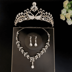 Rose Gold Swan Lake Tiara set